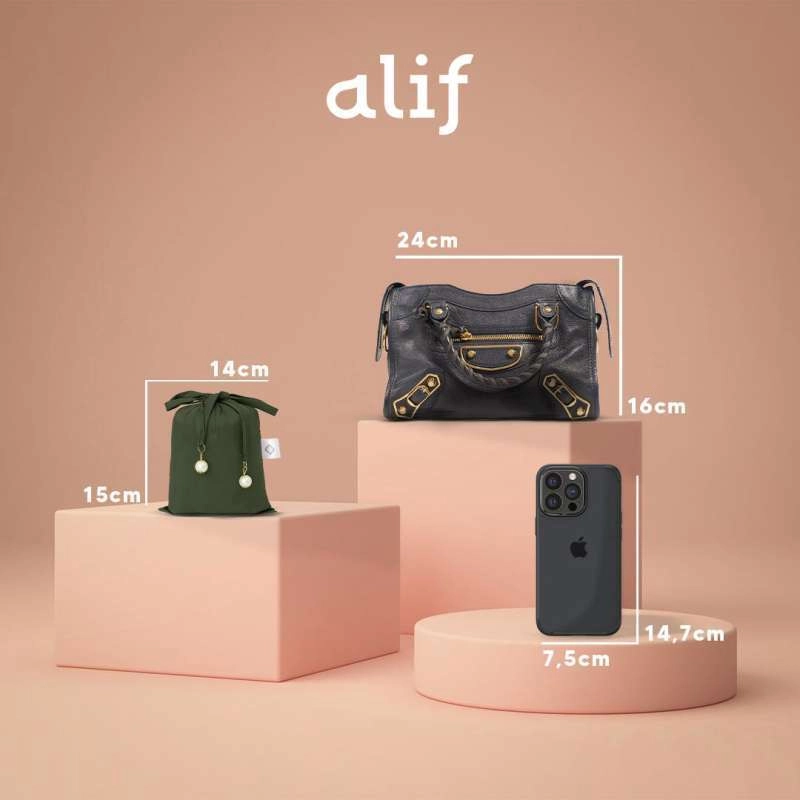 Product image ALF BY ALIF MUKENA MINI MOTIF PARASUT PREMIUM KOREA TRAVEL - MAUVE SHADOWS ( MKN-P02-003 ) all variant all variant